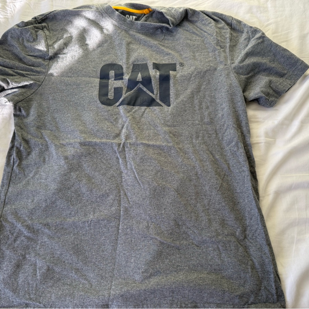 CAT Cotton Short Sleeve Cotton Tee Gray